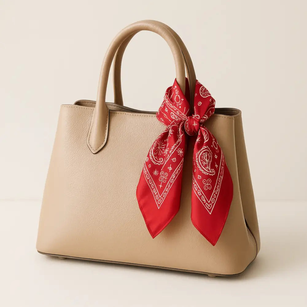 Foulard femme rouge - 70 * 70 cm