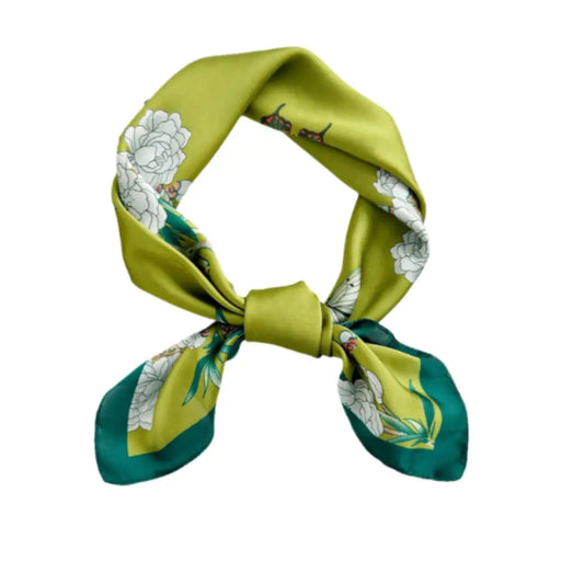 Foulard femme vert - Vert citron / 70 * 70 cm