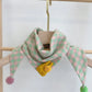 Foulard fille - Plaid rose et vert