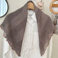 Foulard hiver femme - Gris violet / 75 * 75 cm