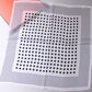 Foulard homme soie - Noir et blanc / Point / 53 - 53 cm