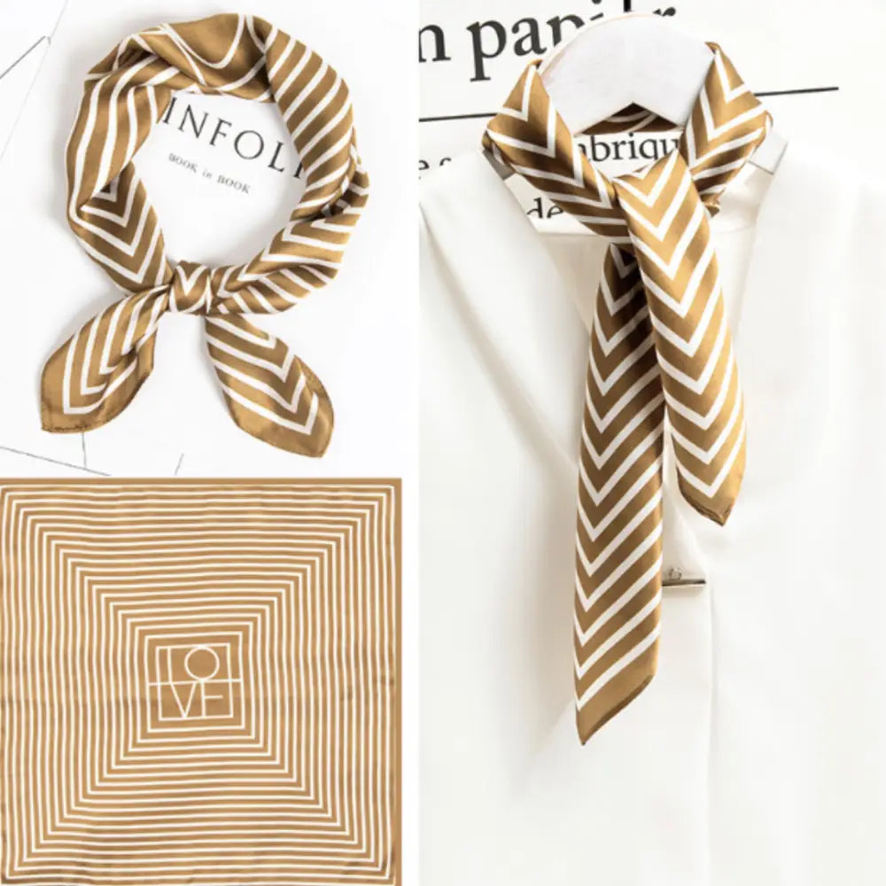 foulard marron