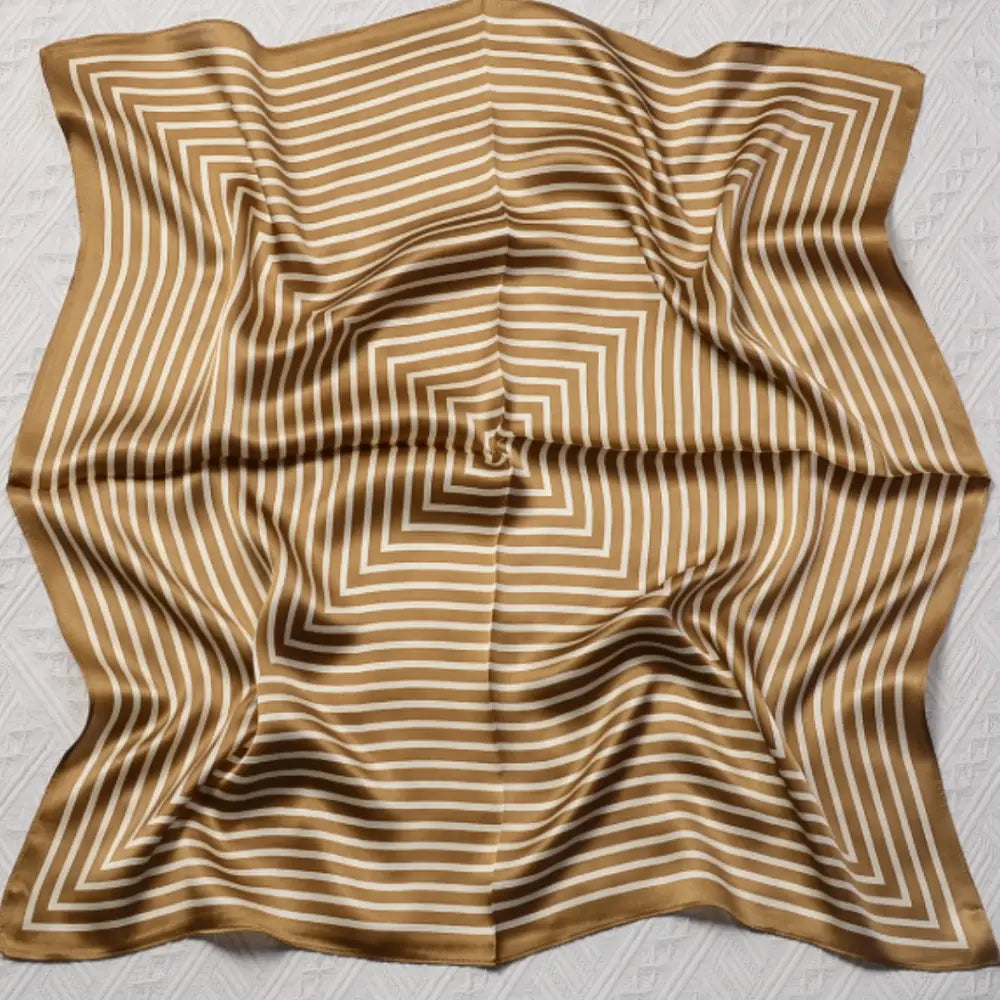 foulard marron