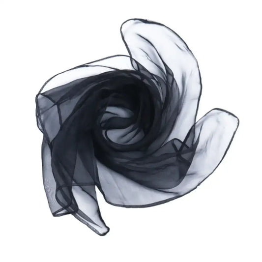 Foulard en mousseline - Noir / 60 * 60 cm