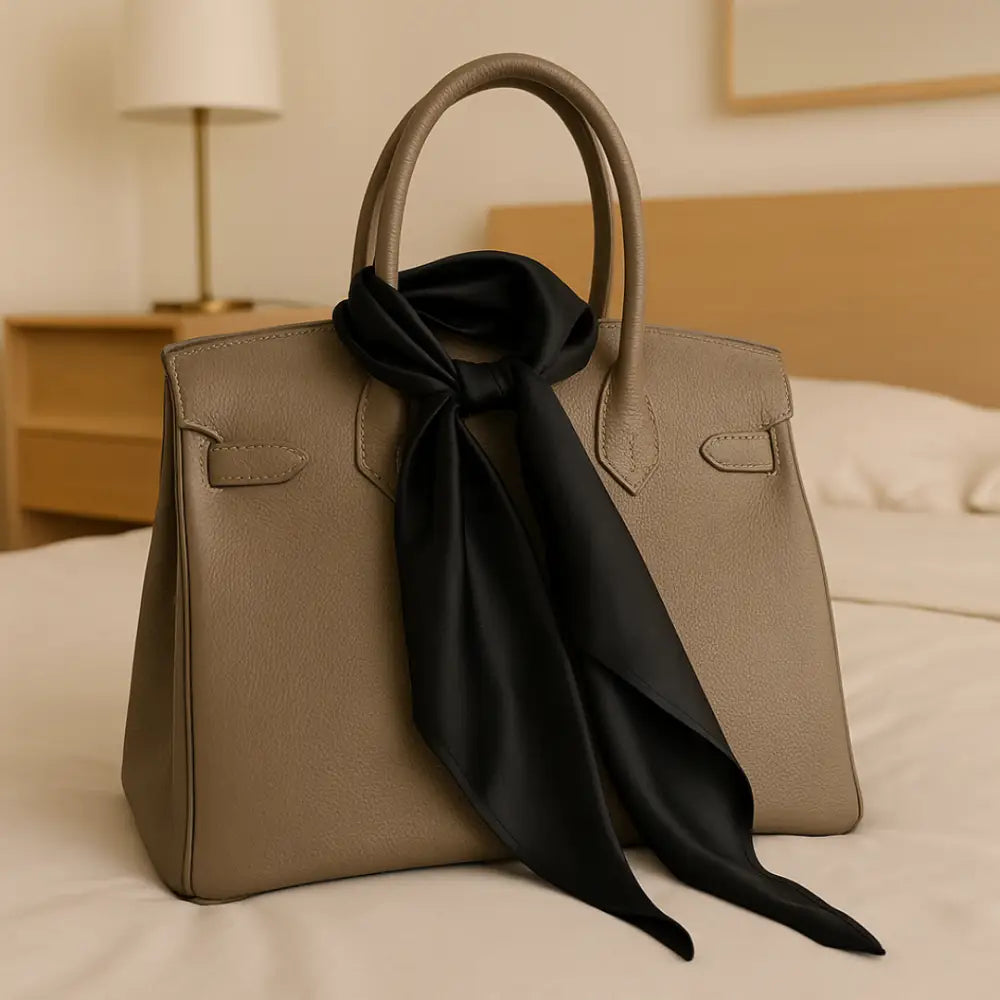 Foulard noir - 90 - 90 cm