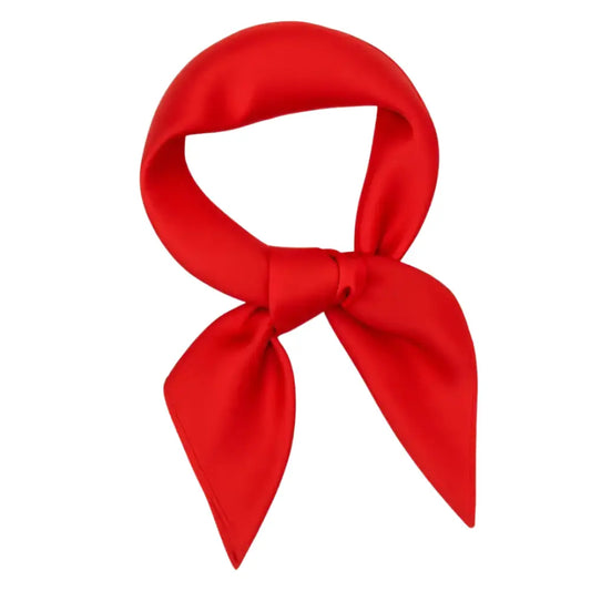 Foulard rouge en soie