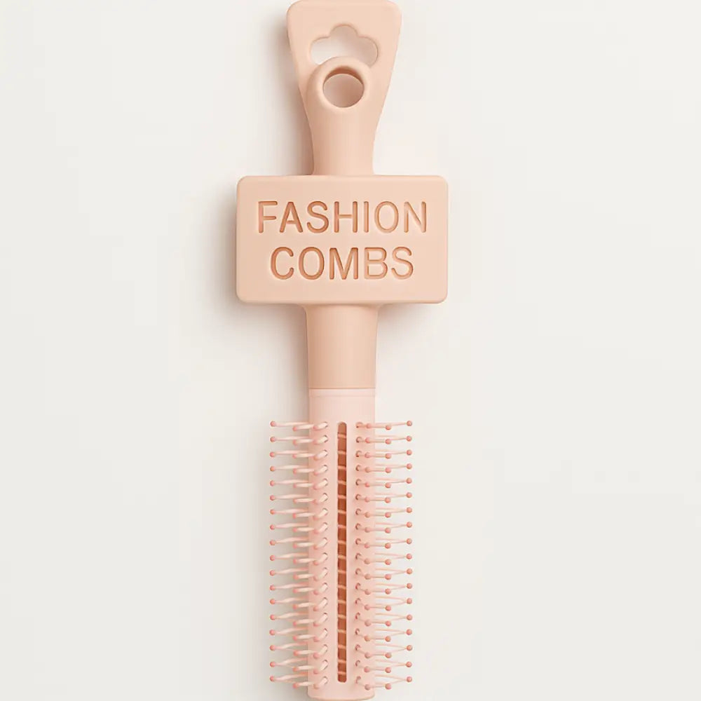 Peigne boucle - Avec dent autour / Rose / 20 cm