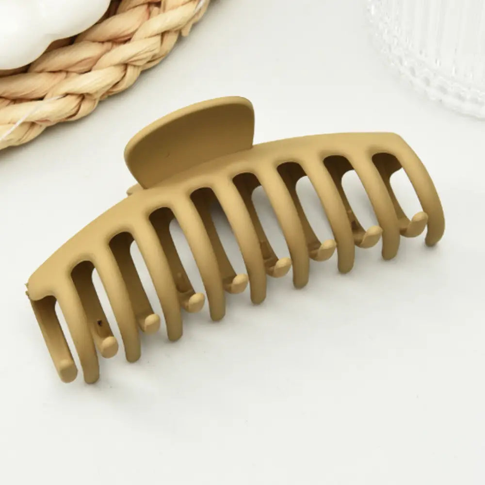 Pince cheveux epais - Ovale / Marron clair