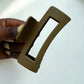 Pince cheveux epais - Rectangle / Marron foncé