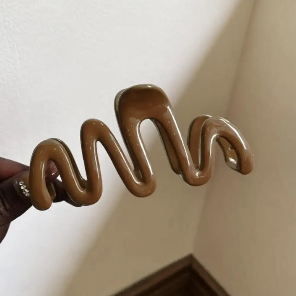 Pince cheveux femme - Marron / 11 CM