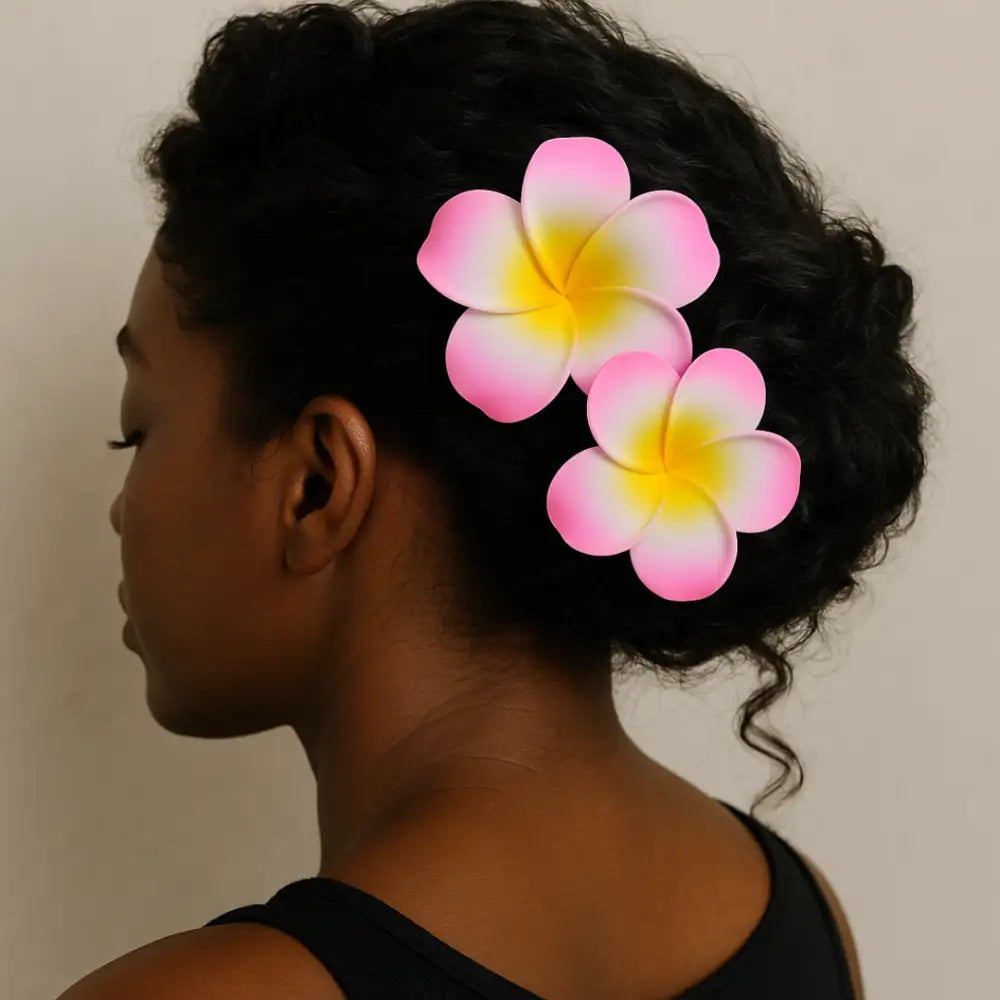 Pince cheveux fleur tahiti