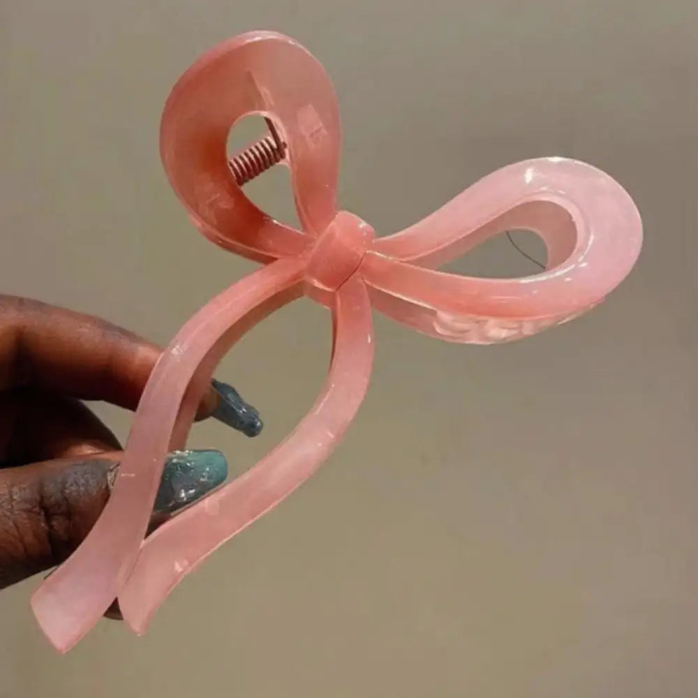 Pince cheveux nœud - Dégradé Rose / 11 CM
