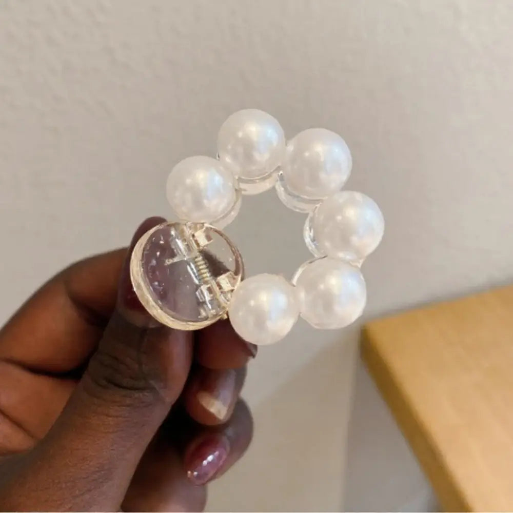 Pince cheveux perle - 4 CM