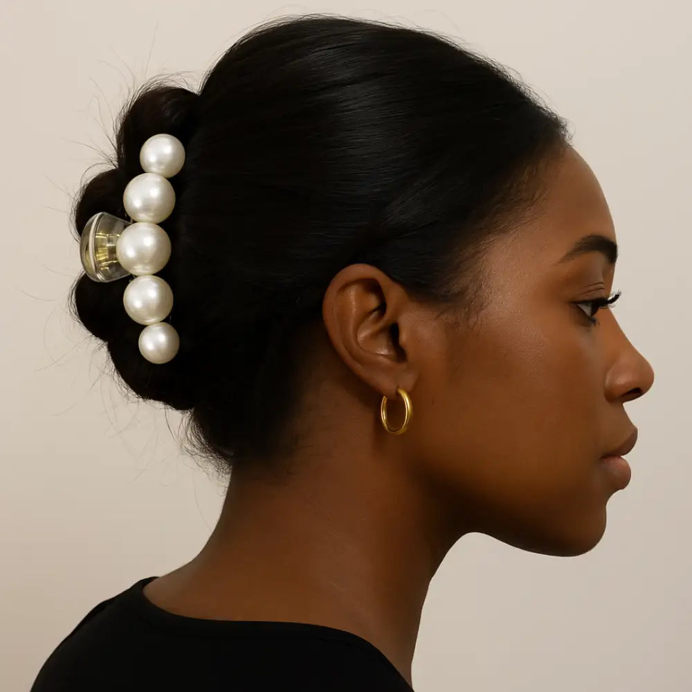 Pince cheveux perle