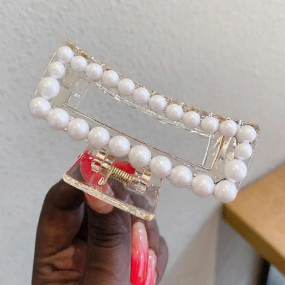 Pince cheveux perle - 7 CM