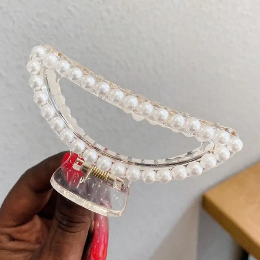 Pince cheveux perle - 9 CM