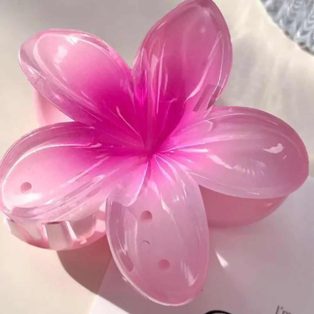 Pince fleur cheveux - Rose
