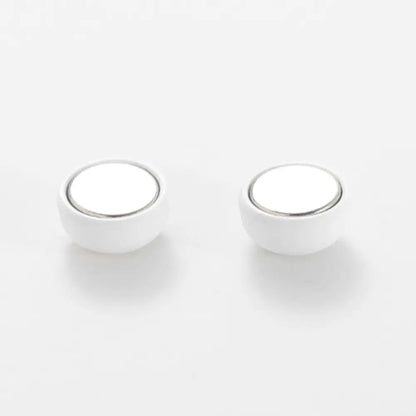 Pince pour foulard - Rond / Blanc