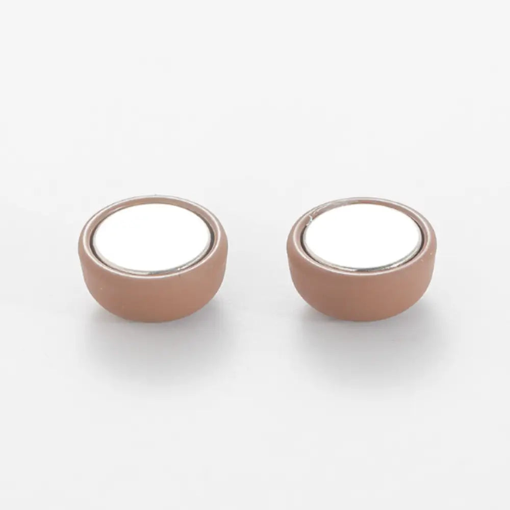 Pince pour foulard - Rond / Marron