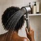 Pommeau de douche pour cheveux afro - Gris foncé + noir
