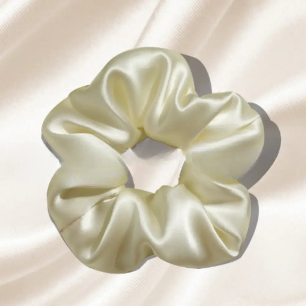 Scrunch cheveux bouclés - Beige