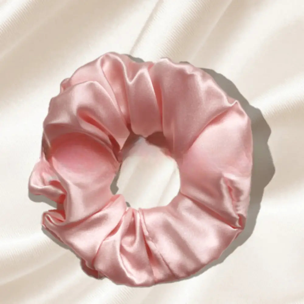 Scrunch cheveux bouclés - Rose