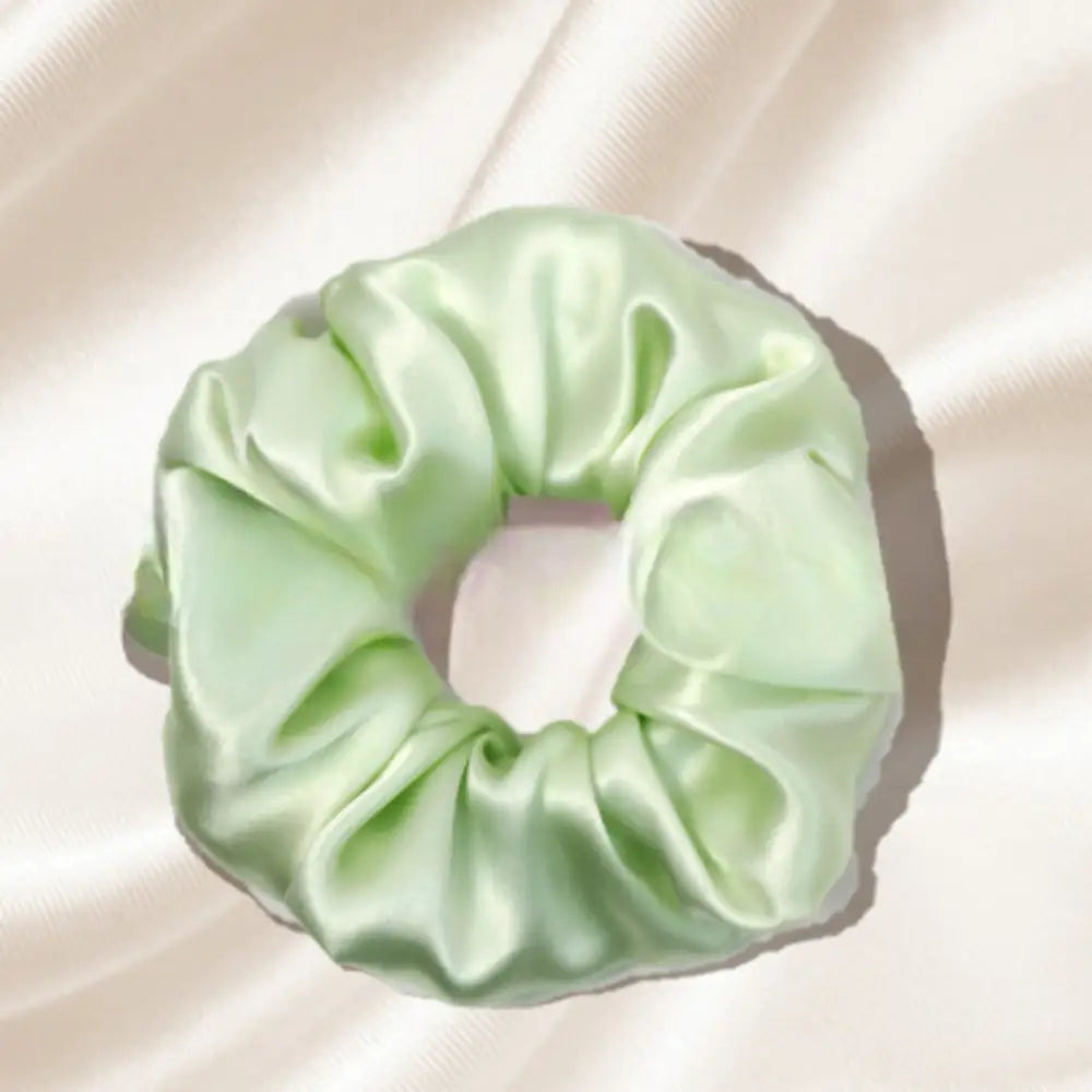 Scrunch cheveux bouclés - Vert clair