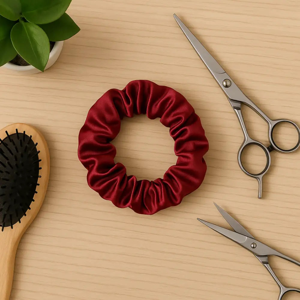 Scrunchie bordeaux - 2 cm