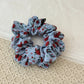 Scrunchie floral - Bleu