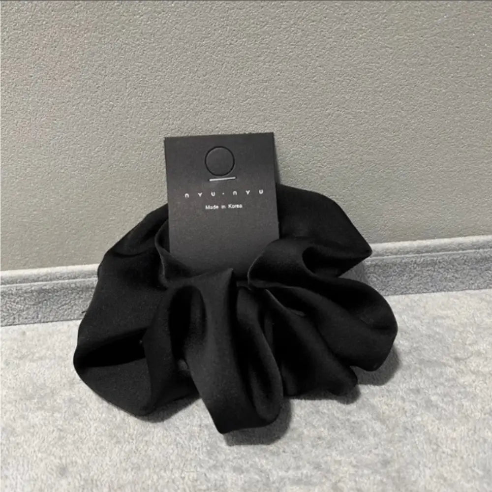 Scrunchies en soie - Noir