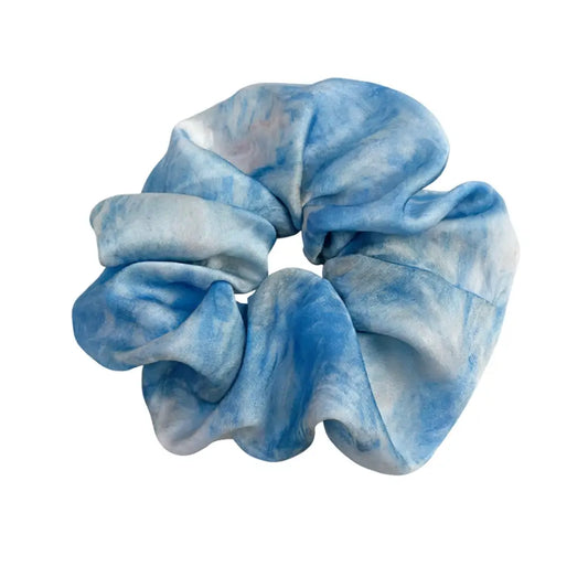 Scrunchies large - Bleu étoilé / 12 cm