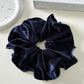 Scrunchies velours - Bleu marine