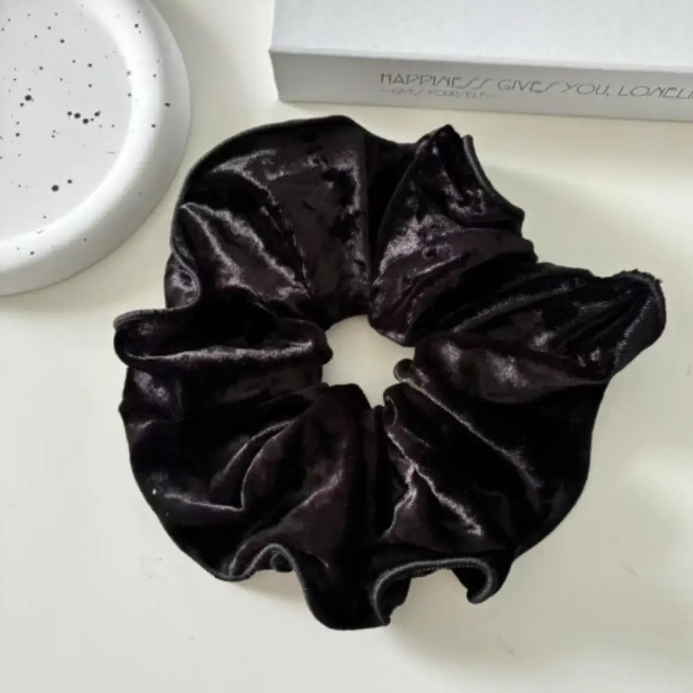 Scrunchies velours - Noir