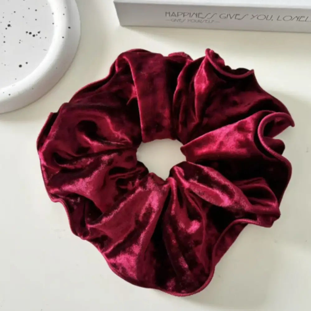 Scrunchies velours - Rouge