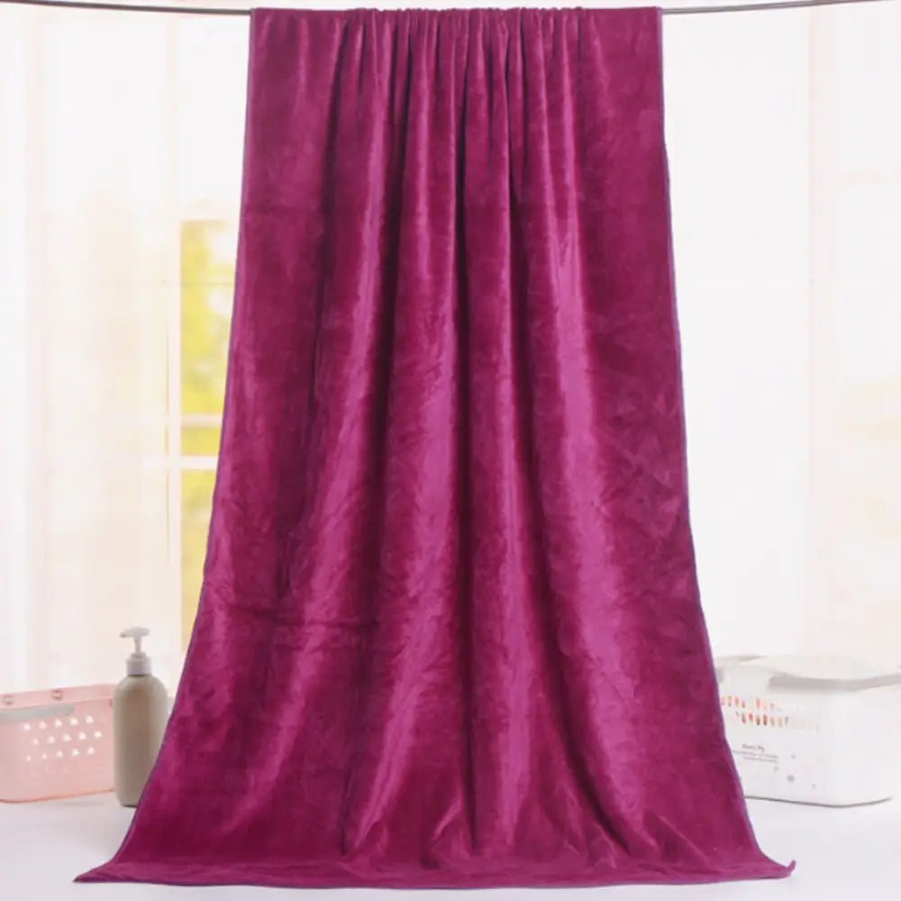 Serviette microfibre 200x100 - Bordeaux