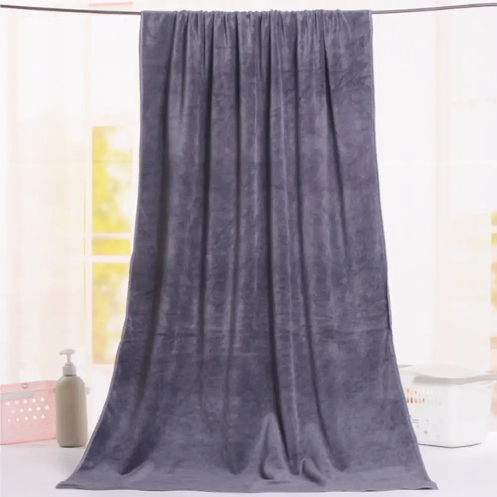 Serviette microfibre 200x100 - Gris foncé