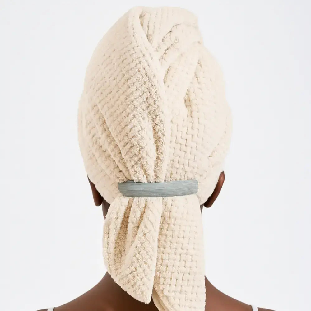 Serviette microfibre cheveux longs - Kaki / 60 * 100 cm
