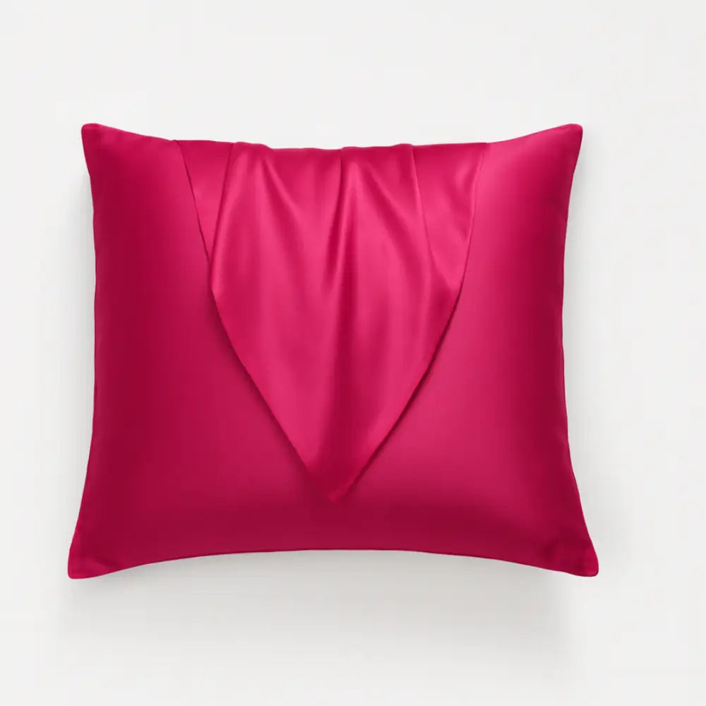 Taie d’oreiller 60x60 - Rose rouge