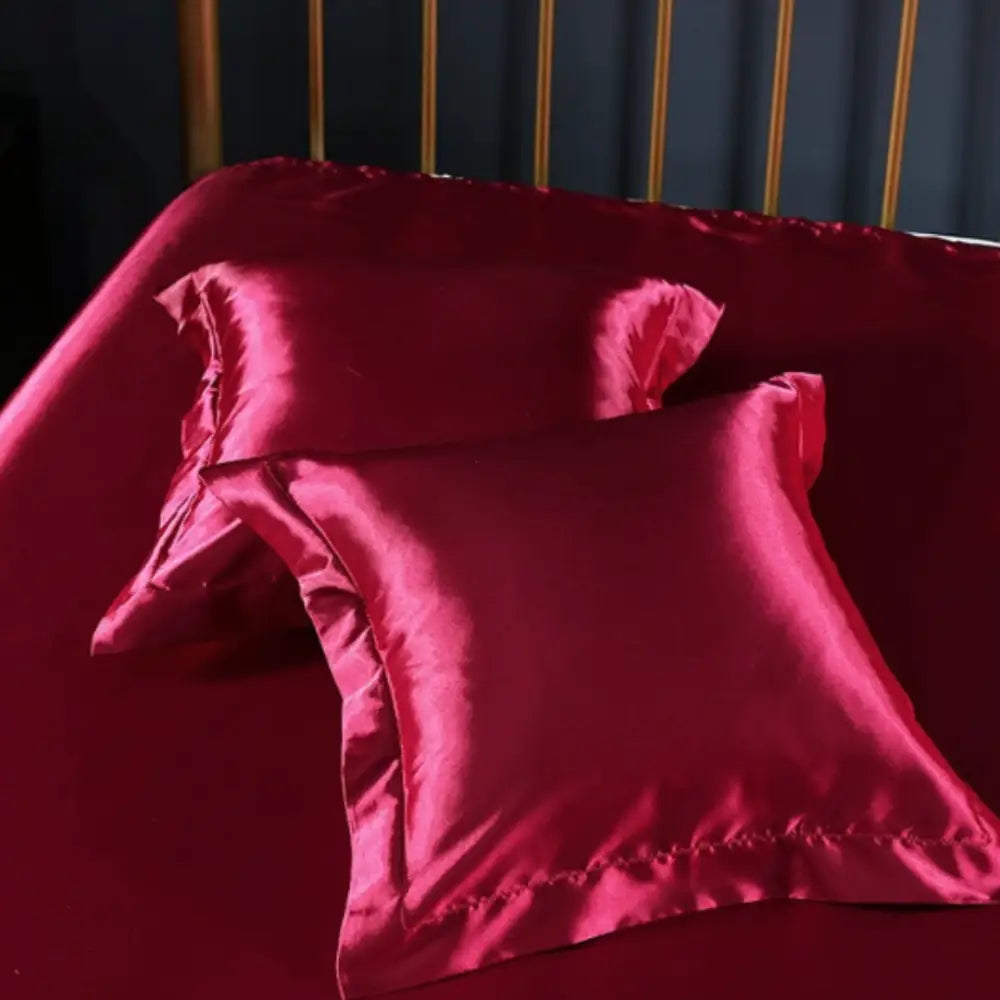 Taie d’oreiller carrée - Rouge