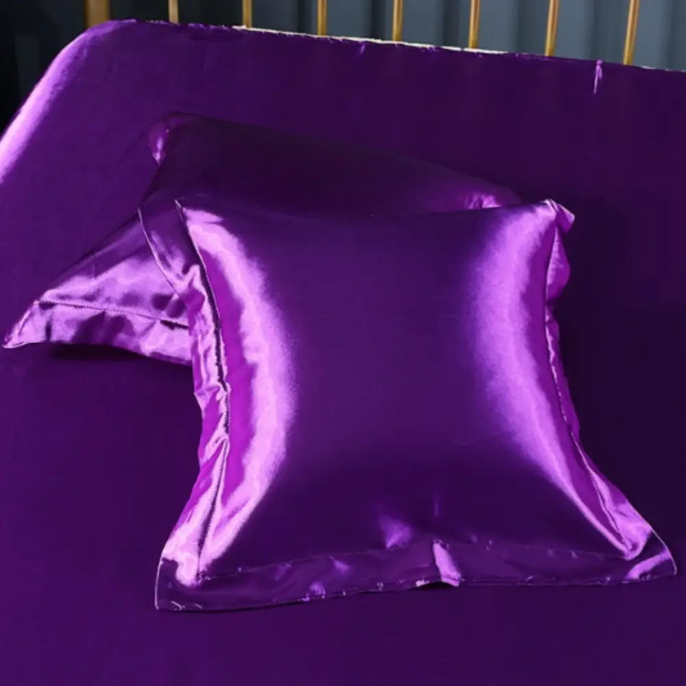 Taie d’oreiller carrée - Violet foncé