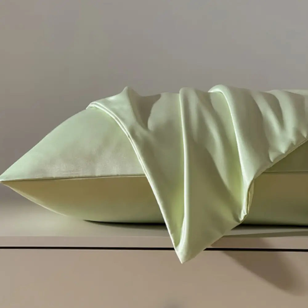 Taie d’oreiller cheveux bouclés - Vert + fromage