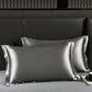 Taie d’oreiller en satin bienfaits - Gris argenté