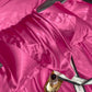 Taie d’oreiller en satin bienfaits - Rose rouge