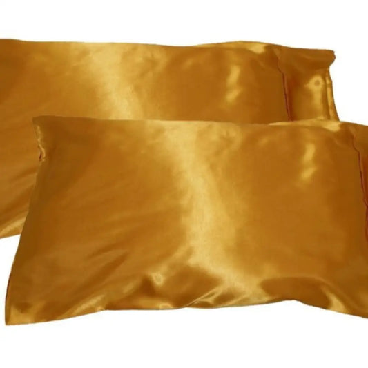 Taie d’oreiller jaune moutarde - 50 - 76 cm