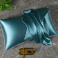 Taie d’oreiller satin 50x70 - Bleu clair de lune