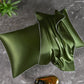 Taie d’oreiller satin 50x70 - Vert armé