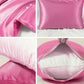 Taie oreiller soie rose